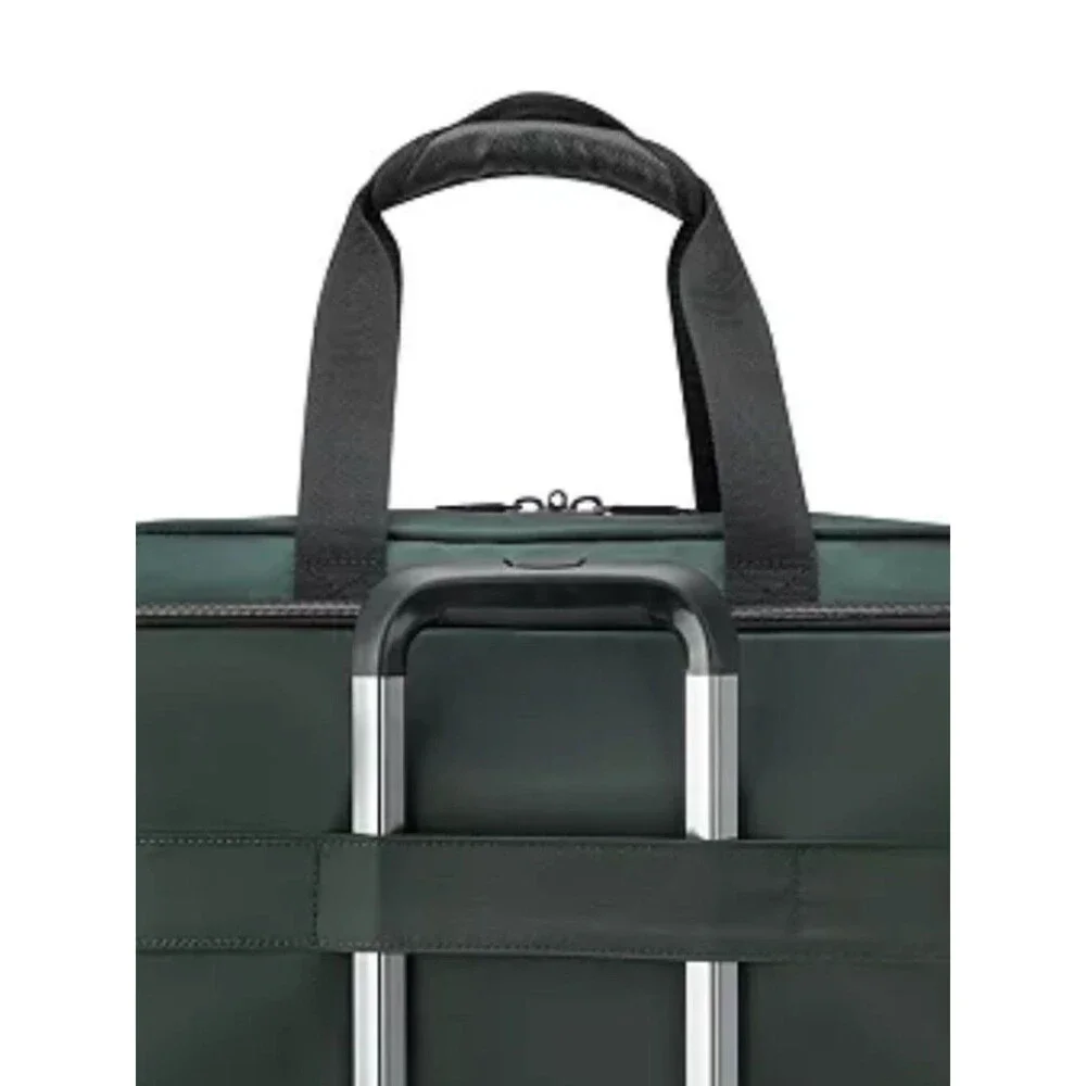 Delsey Paris Men's Dark Green Laptop Weekender Bag duffel bag, luggage